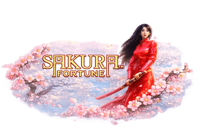 Sakura Fortune japonų tematikos slotas su samurajų simboliais ir laisvų sukimų funkcija